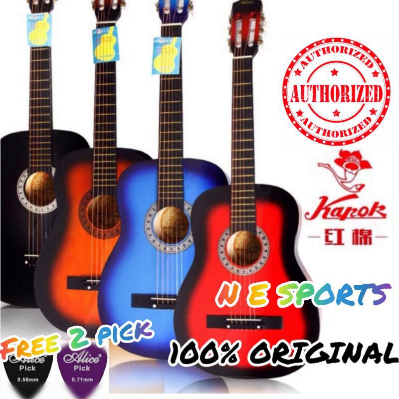 Kapok Guitar Classic Original 38"/ Guitar Acoustic Kapok/ Gitar Kapok Ori 100 with Guitar Bag