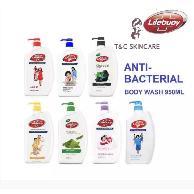 Lifebuoy Antibacterial Shower Gel Body Wash 950ml Shopee Malaysia