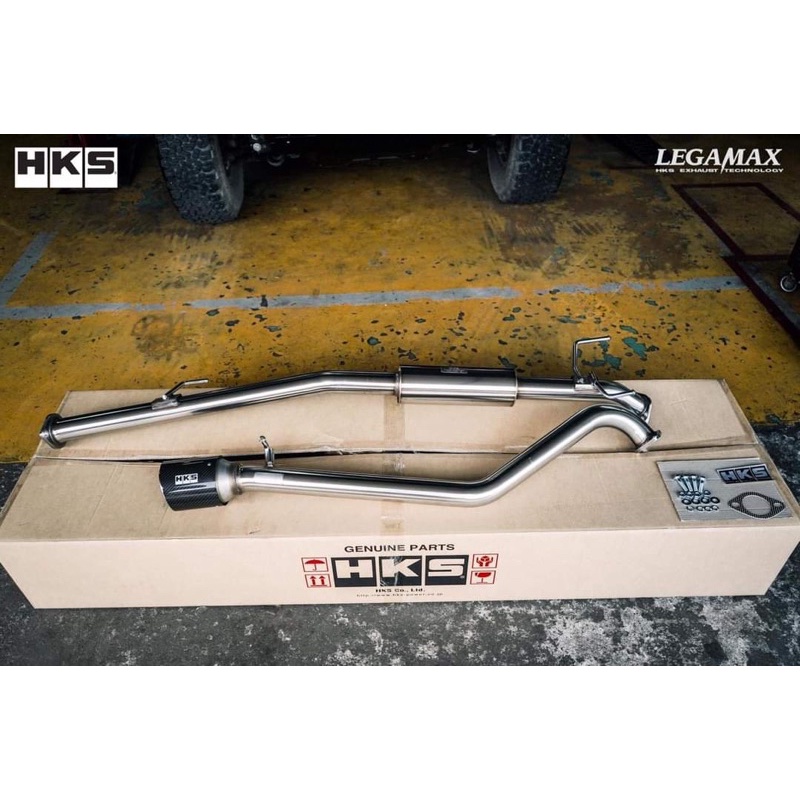 4X4 HKS LEGAMAX MUFFLER CARBON HILUX RANGER NAVARA DMAX TRITON RAPTOR