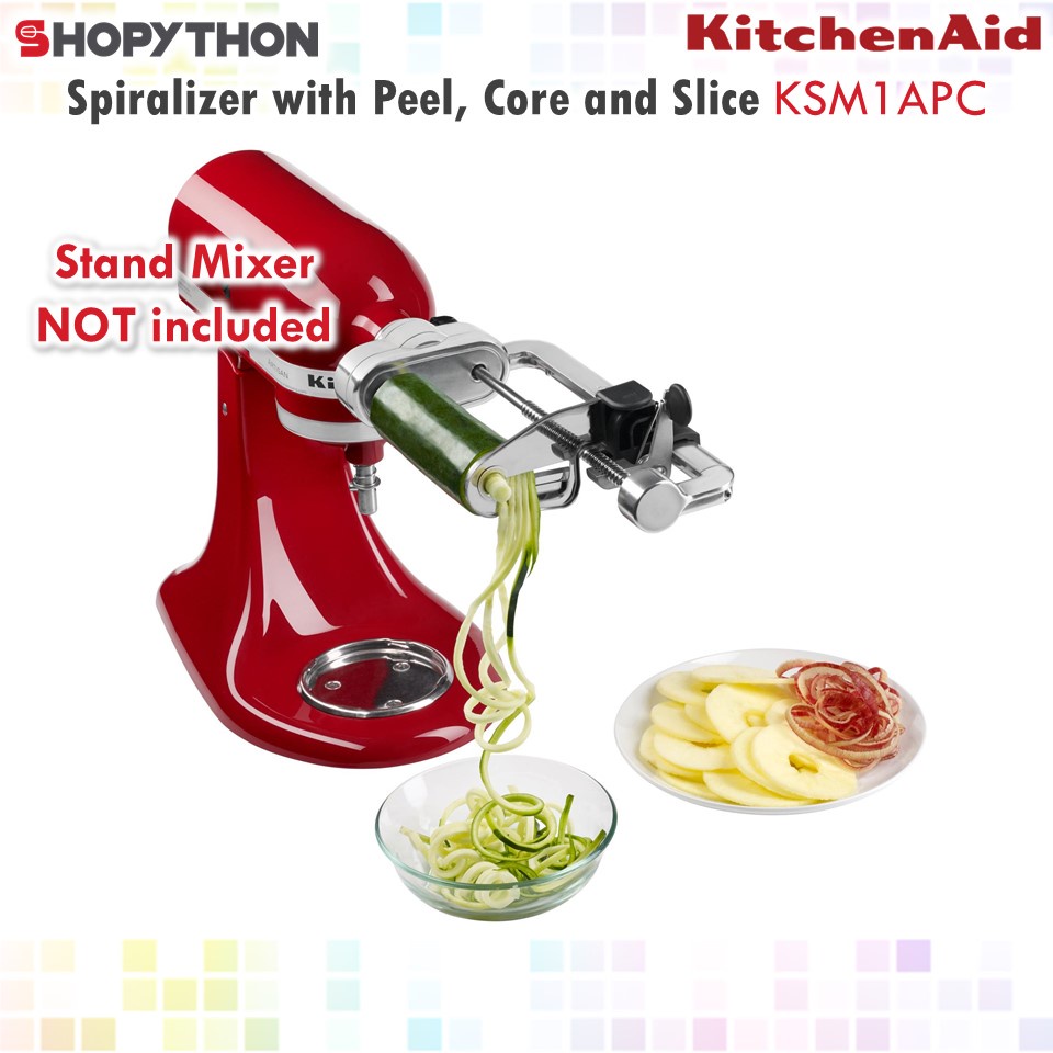 KITCHENAID Spiralizer with Peel, Core and Slice KSM1APC for TiltHead