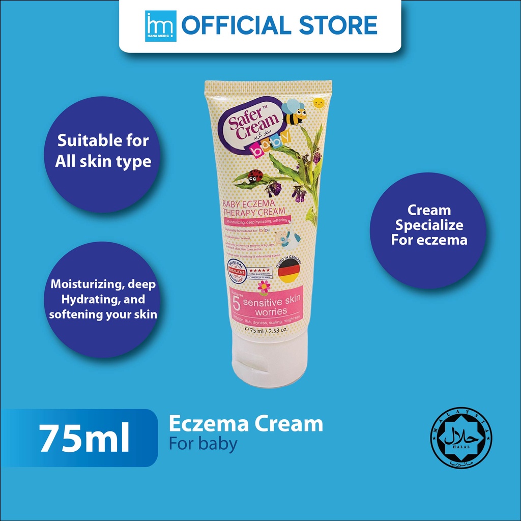 Safercream Baby Eczema Therapy Cream (75ml) Shopee Malaysia