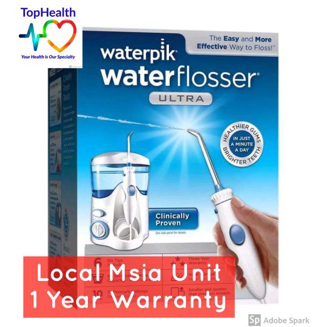 **LOCAL MSIA UNIT** WATERPIK ULTRA WATER FLOSSER 1YEAR WARRANTY WP100EU Shopee Malaysia