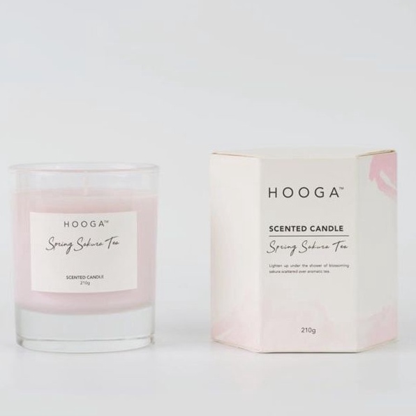HOOGA Candle Spring Sakura Tea Scented Candle Ready Stock