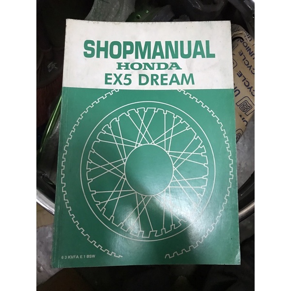 Buku manual EX5 Dream Shop Manual Book. Shopee Malaysia