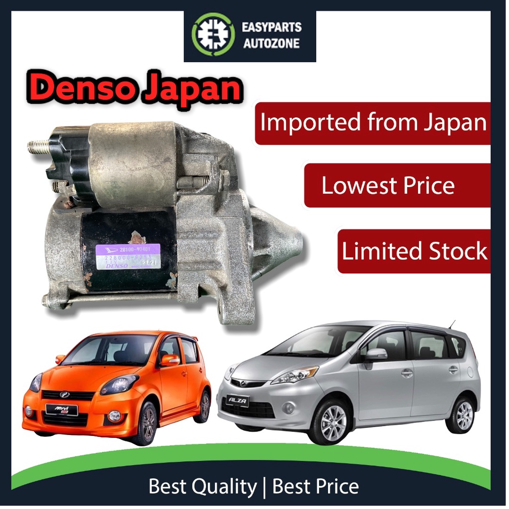Autozone Original Japan Perodua Myvi Alza Auto Starter 1.3 1.5 Toyota
