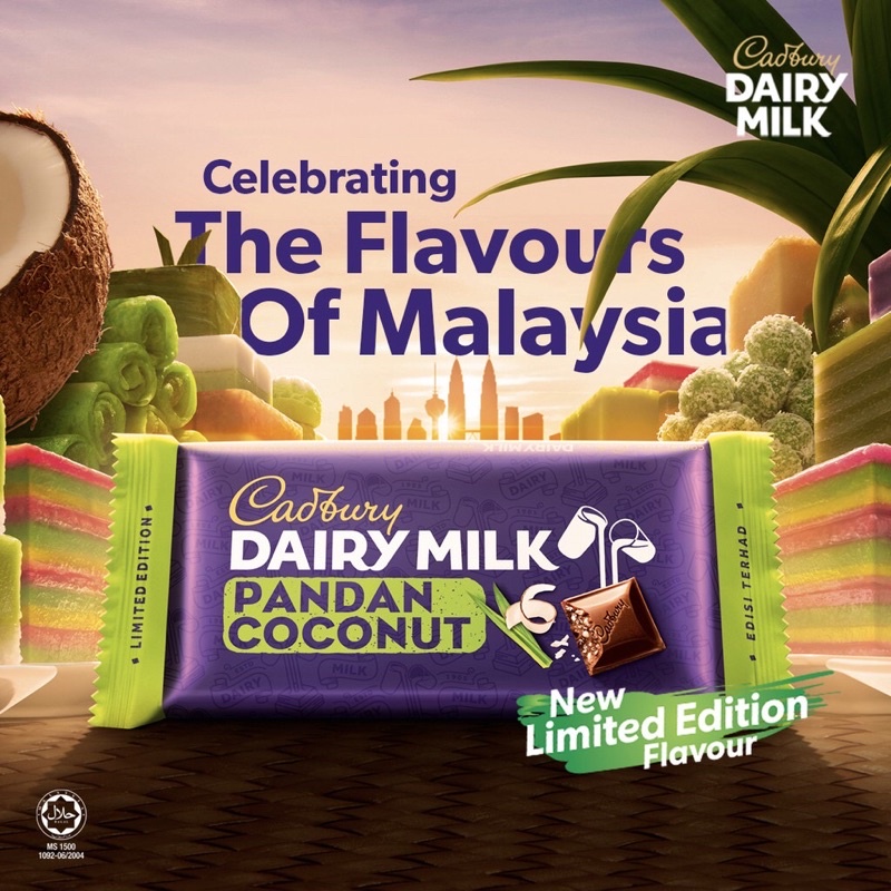 Cadbury Dairy Milk Pandan Coconut Shopee Malaysia