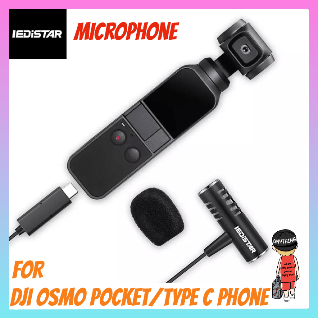 lEDiSTAR L8 Microphone for DJI OSMO Pocket Gimbal USB MIC TypeC