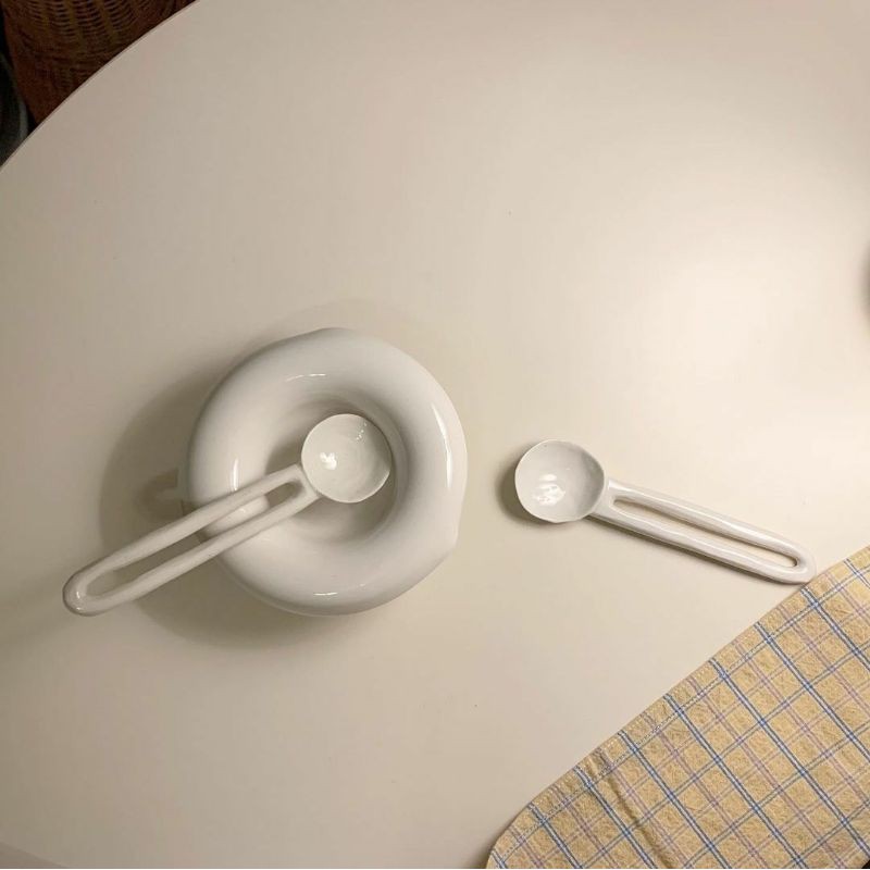 Sauce Cup Ceramic Minimalist Korean Style Simple The Mouth Is Thick