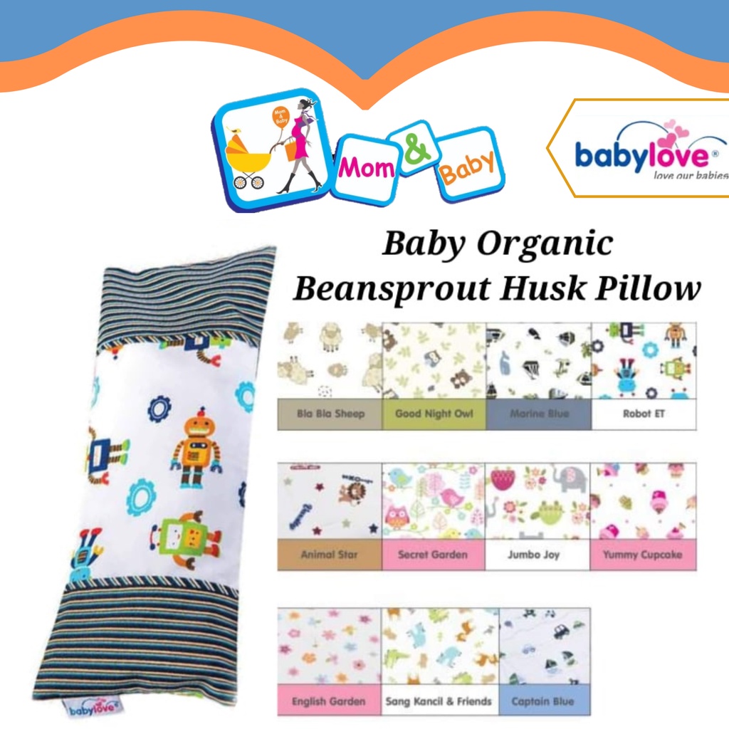 BABYLOVE Baby Organic Bean Sprout Husk Pillow Shopee Malaysia
