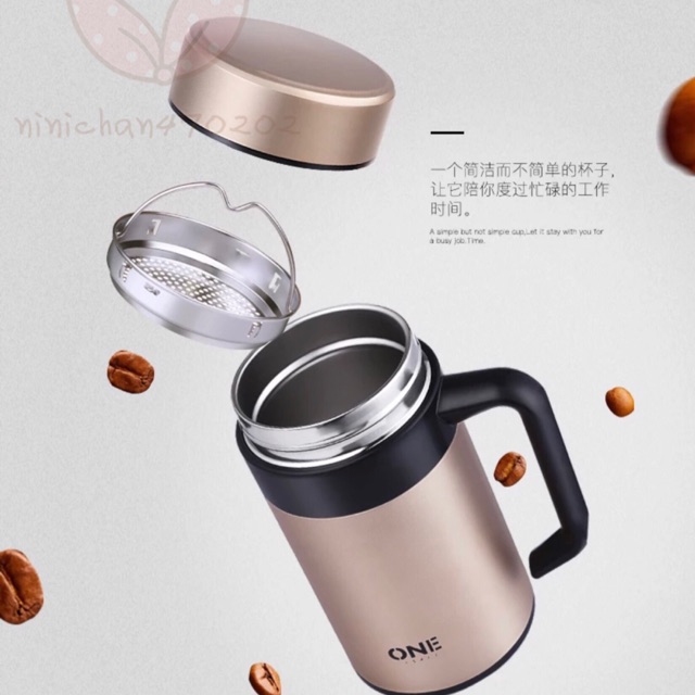 SUS304 Stainless Steel Keep Warm Bottle Office 400ML Handle Bottle 6