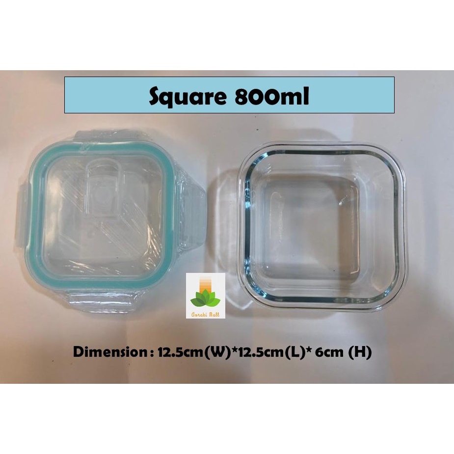 Borosilicate Glass Container Baby Bites Food Fruit Storage Container