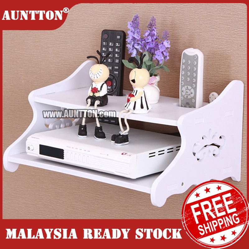 🔥Ready Stock🔥Auntton carved simple modern creative TV settop box shelf