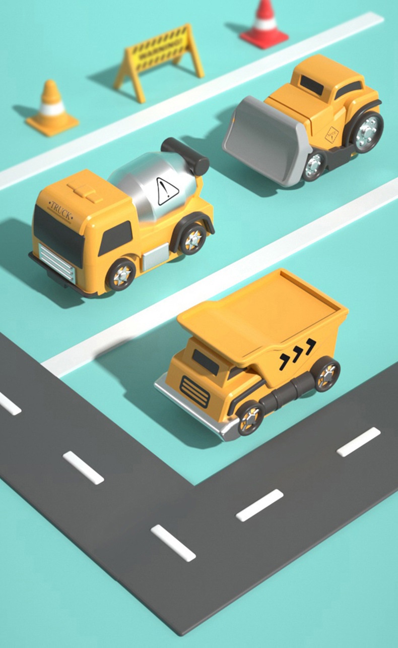 Construction Site Vehicles Toy Set, Multifunctional Deformation