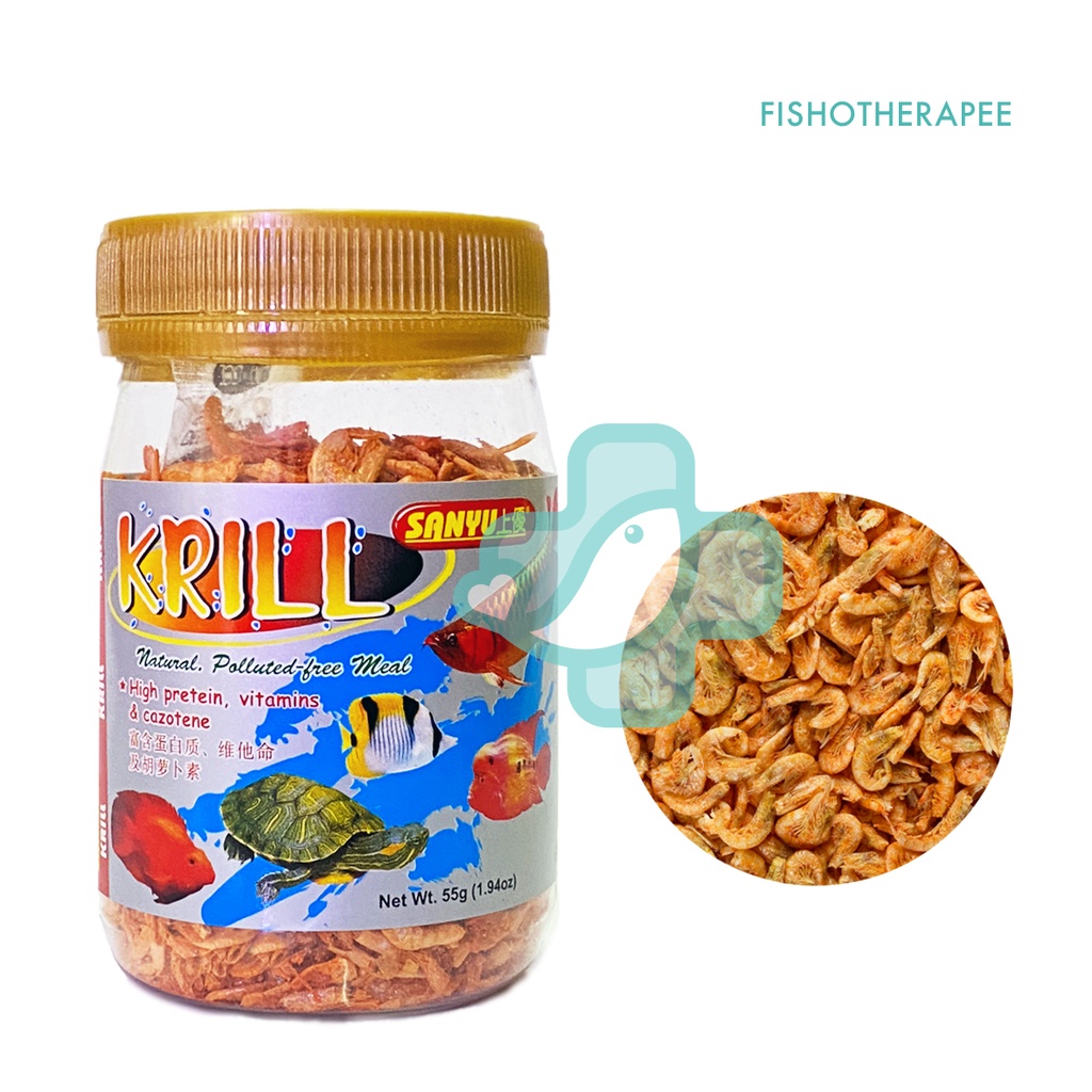 Sanyu Krill 55g Dried Shrimps Fish Turtle Food Udang Kering Makanan