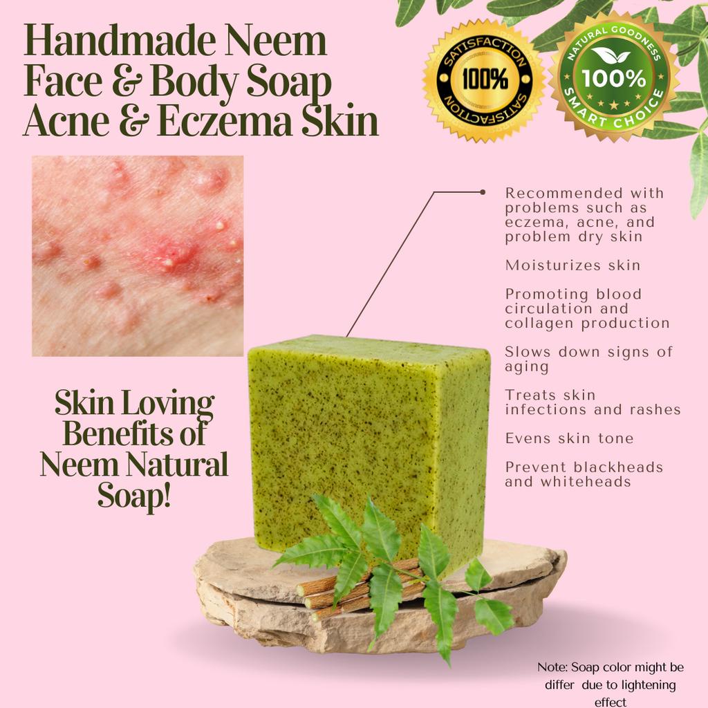 MyNaturity Neem Face and Body Soap [Eczema, Acne, Pimple, Itchiness