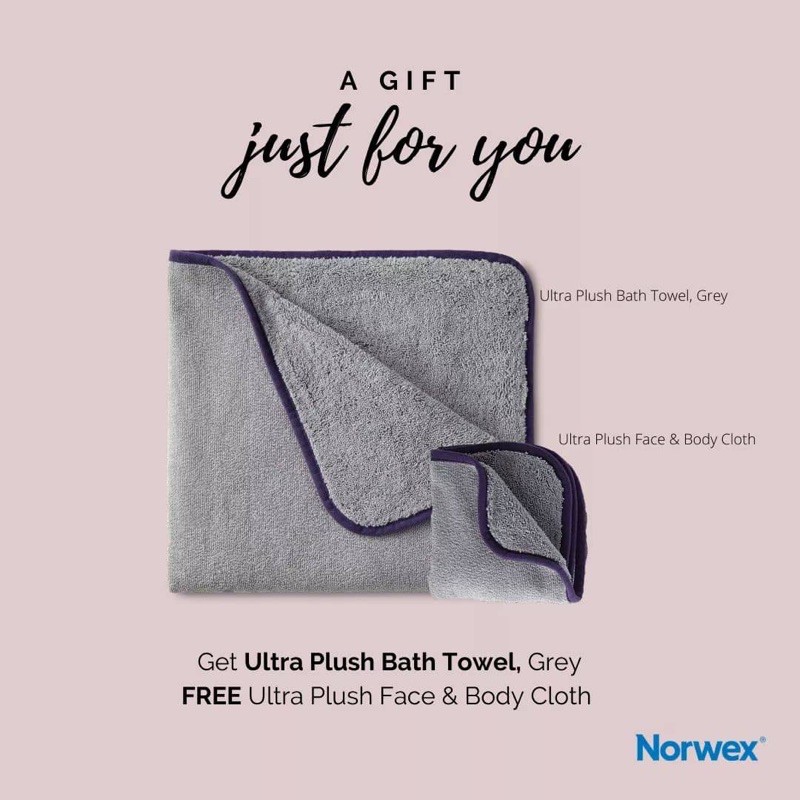 💯original Norwex Ultra Plush bath towel free Ultra Plush Face and Body