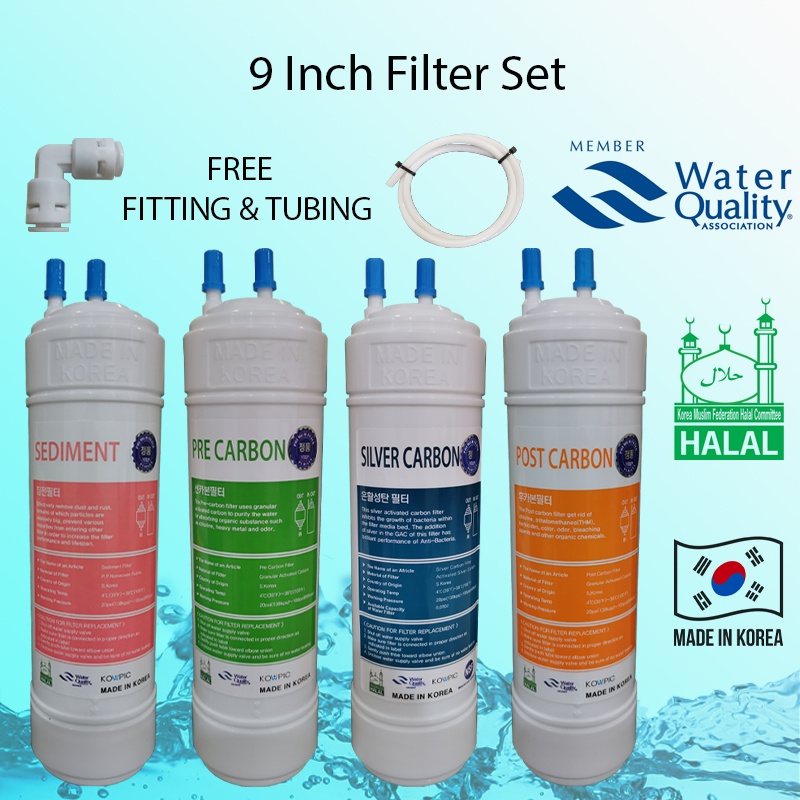 Korea OEM Water Filter Replacement Penapis Air Kartridge 4 Peringkat (U