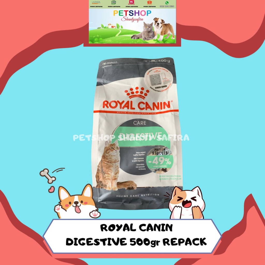 Royal CANIN DIGESTIVE Cat Food 500 Grams REPACK Shopee Malaysia
