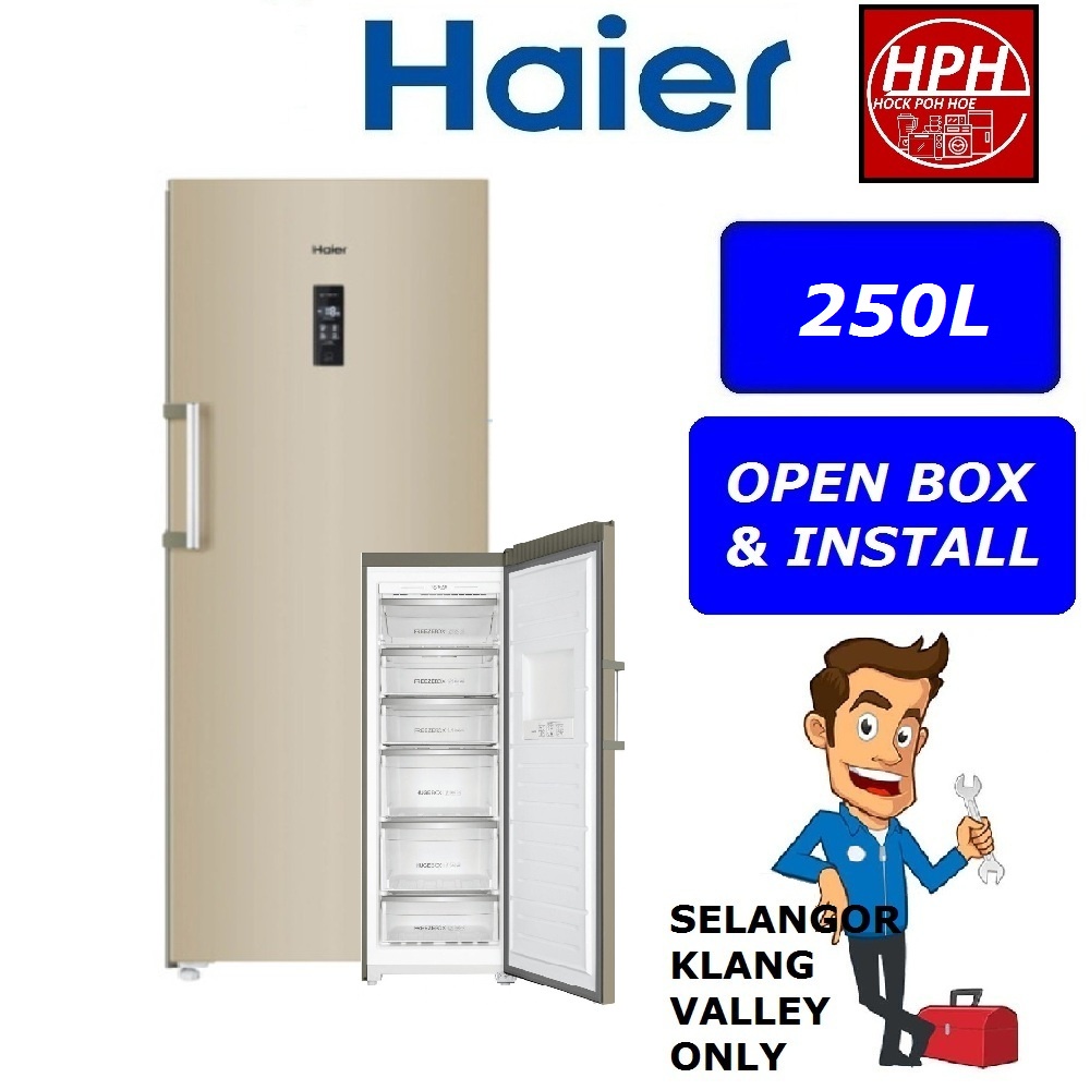 Haier Upright Freezer 250L BD248WL Shopee Malaysia