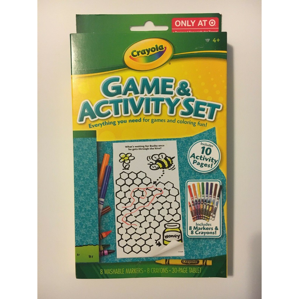 Crayola Game And Activity Set 4+ Shopee Malaysia