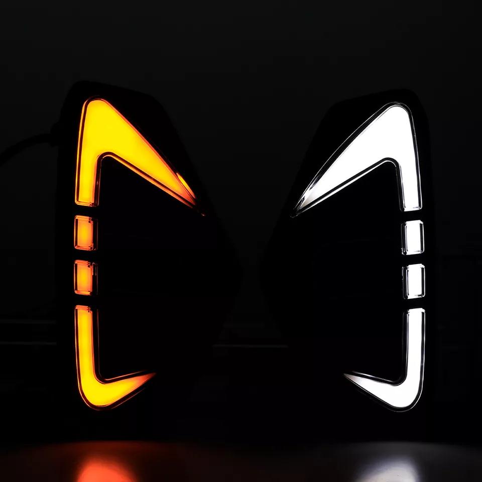 Car Flashing 1 Set For Nissan NAVARA NP300 2020 2021 2022 LED DRL Fog