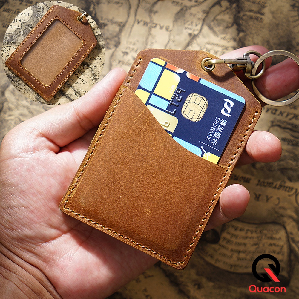 Crazy Horse Leather Access Card Holders / Lanyards Shopee Malaysia
