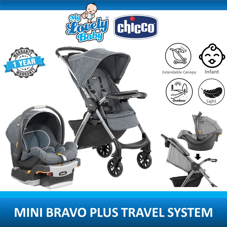 Chicco Mini Bravo PLUS Travel System (Free Rain Cover) Shopee Malaysia