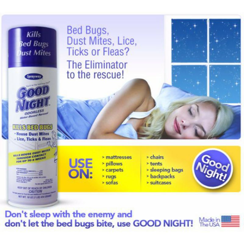 SPRAYWAY GOOD NIGHT KILL MITES & BED BUGS 16OZ Shopee Malaysia