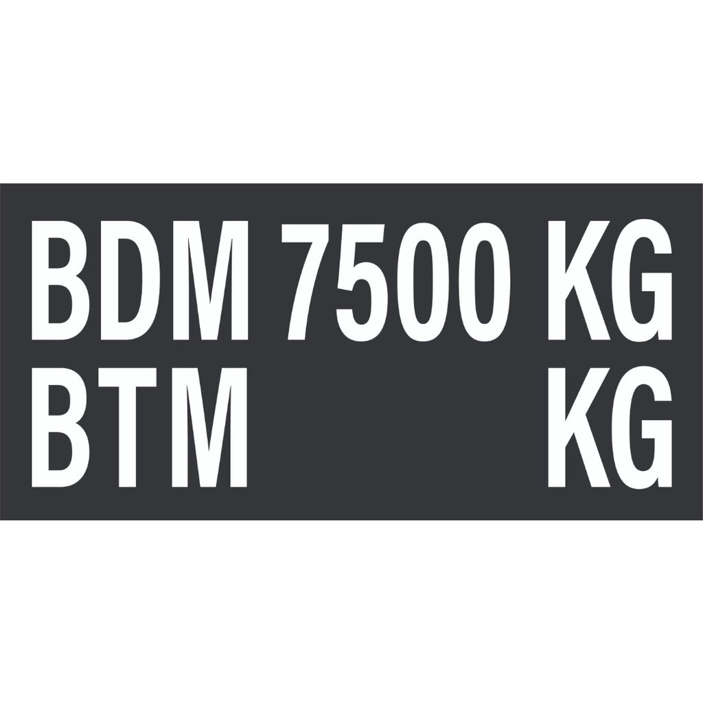 Sticker JPJ Address / BDM KG / BTM KG/ Sticker / PVC Sticker cutout