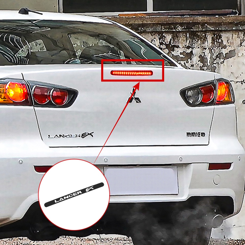 Carbon Fiber Car Brake Light Sticker for Mitsubishi Lancer Ex 9 10 High