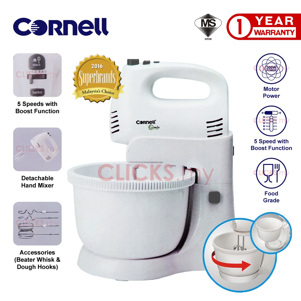 Cornell 3.5L Stand Mixer CSMS8008HP 2in1 Detachable as Hand Mixer