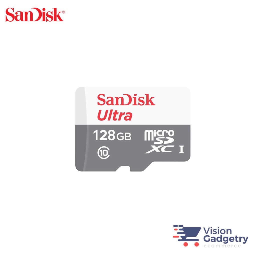 SanDisk Ultra Class 10 Micro SD Card 100MBS 80MBS (16GB/32GB/64GB/128GB