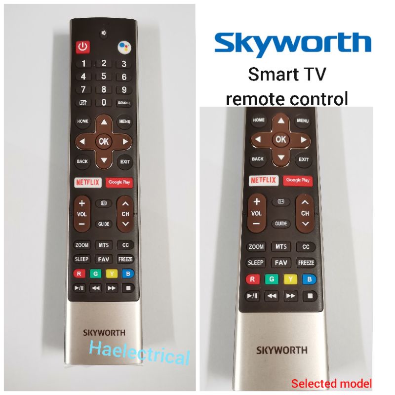 skyworth smart tv remote control with netflix and Google play button