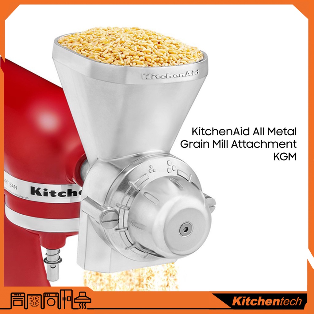 KItchenaid All Metal Grain Mill Attachment for Stand Mixer KGM