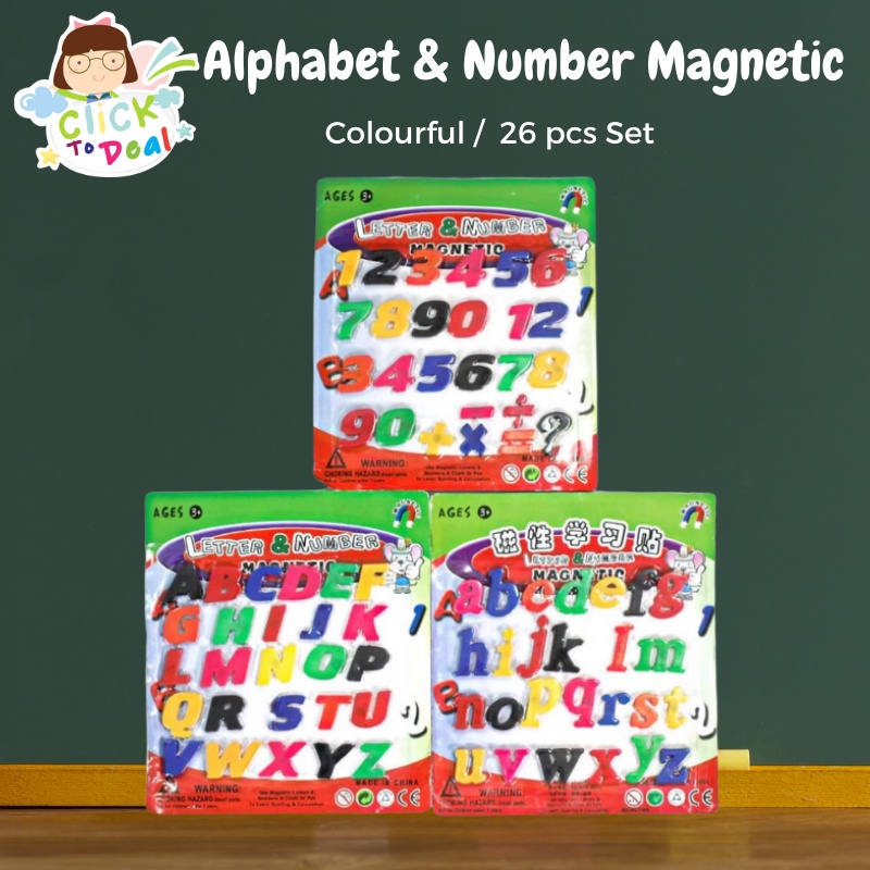 26 Pcs Alphabet Letters Educational Refrigerator for