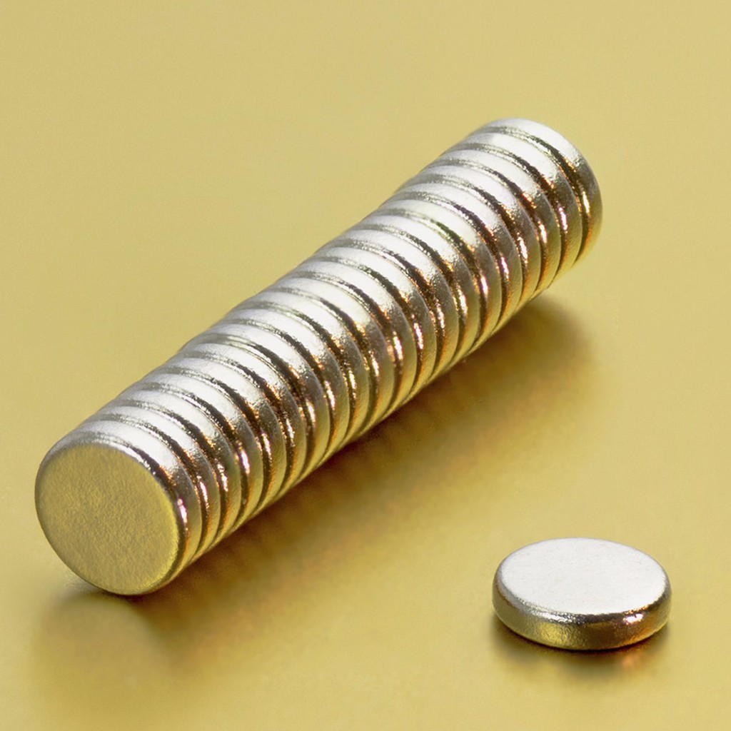 20pcs New 4mm * 1mm Silver Round Neodymium Super Mini