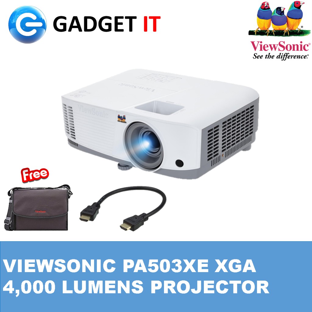 VIEWSONIC PA503XE XGA 4,000 LUMENS PROJECTOR (NEW!) FREE HDMI CABLE