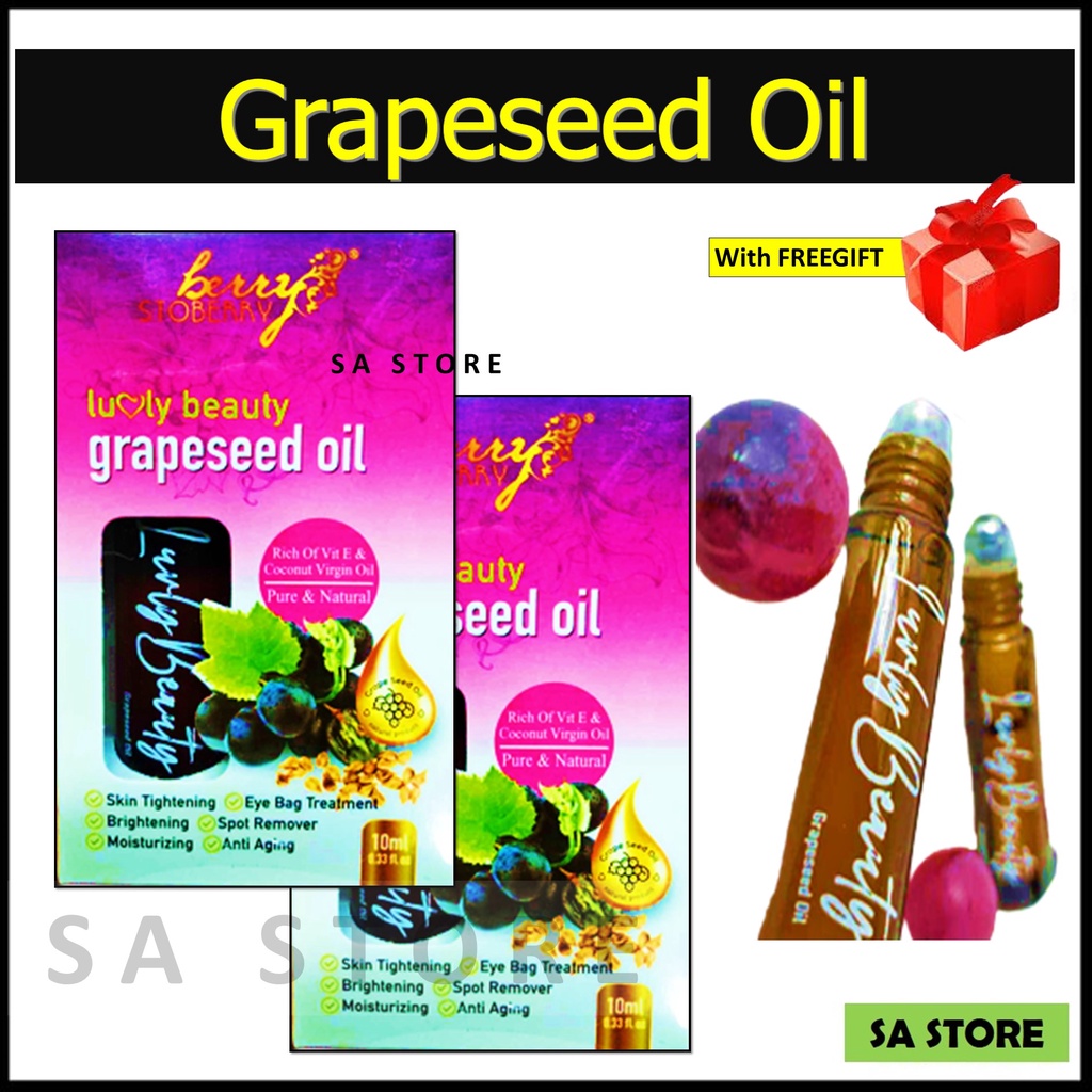 ORIGINAL KKM 🎁 GRAPESEED OIL LUVLY BEAUTY BY BERRY STOBERRY / MINYAK