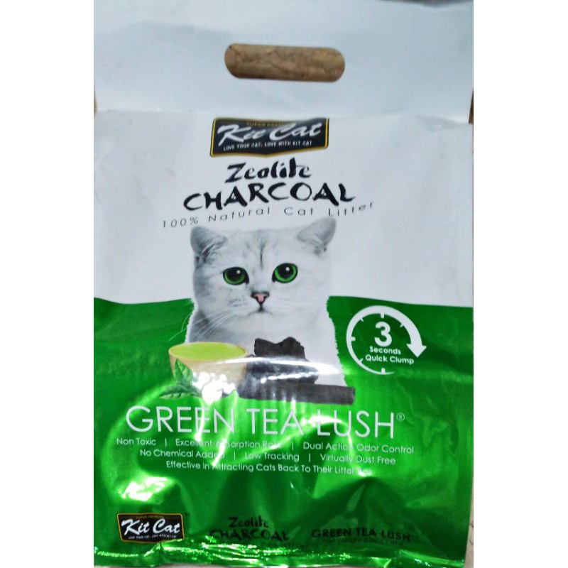 Kit Cat Zeolite Charcoal Cat Litter Controls Odor 4kg Shopee Malaysia