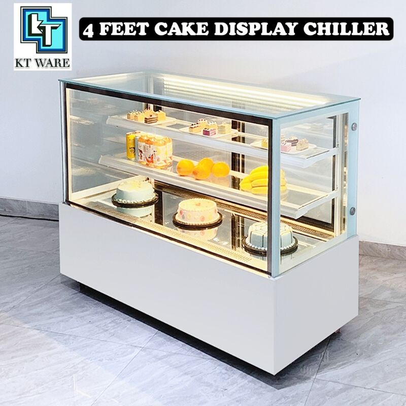 KT WARE 4 FEET CAKE DISPLAY CHILLER CAKE SHOWCASE PETI SEJUK CAKE