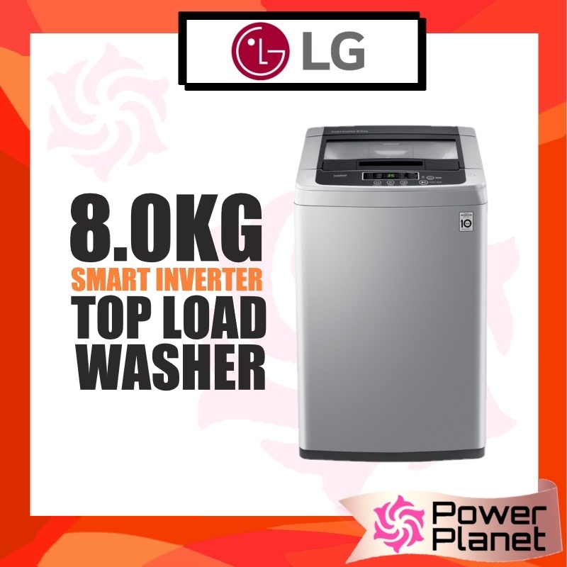 LG 8.0kg Top Load T2108VS3M Washer with Smart Inverter 8KG ( 4 stars