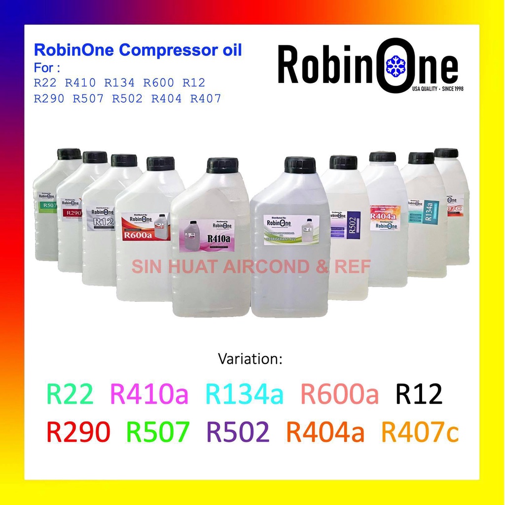 RobinOne Refrigerator Compressor Oil For R22 R410a R134a R600a R12 R290
