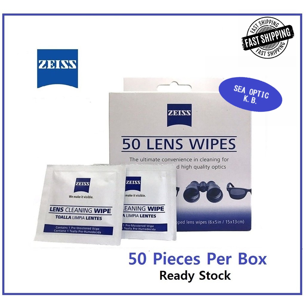 Zeiss Lens Wipes 50Pcs AlcoholFree/Alcohol Formula Shopee Malaysia