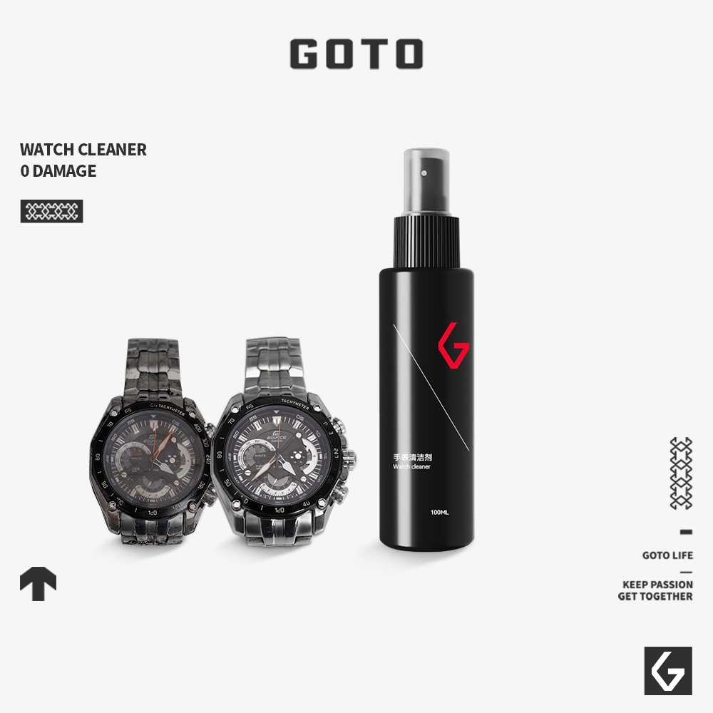 GOTO Watch and Strap Cleaner Clear Watch Renewal Watch Cleaner Solution