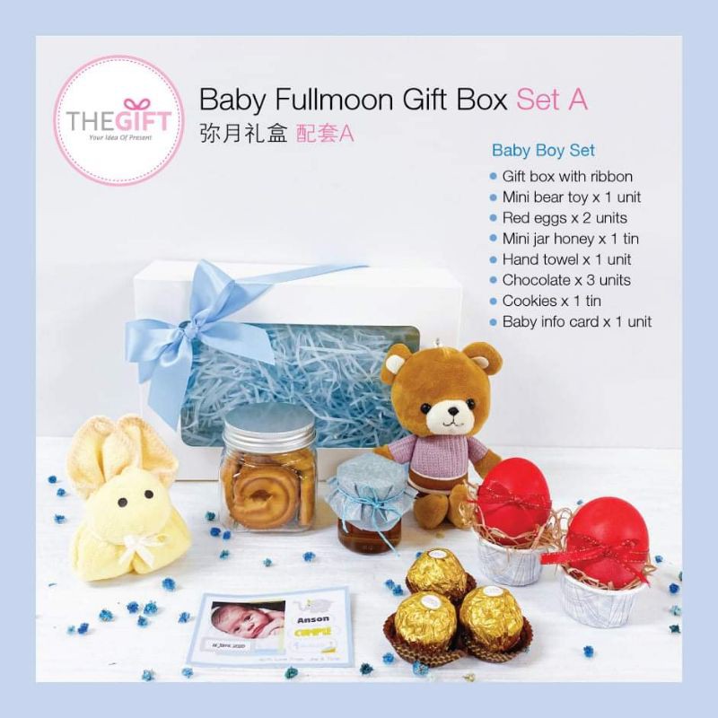 Baby fullmoon gift box 宝宝弥月回礼礼盒 Shopee Malaysia