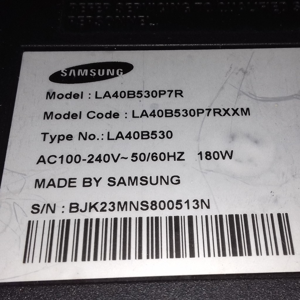 SAMSUNG LA40B530P7R LCD TV SPARE PARTS Shopee Malaysia