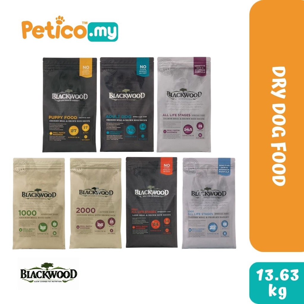 Blackwood 13.63kg Dry Dog Food (Chicken/ Lamb/ Salmon/ Puppy/ Catfish