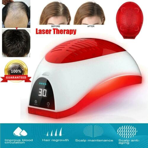 LCD Display Laser Therapy Hair Growth Helmet Anti Hair Loss Device