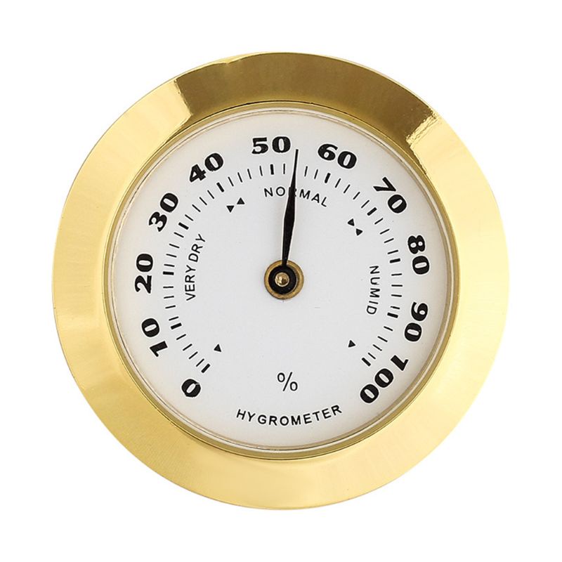 PCF* Upgraded Hygrometer Humidity Meter Mini 38mm Round Glass Analog