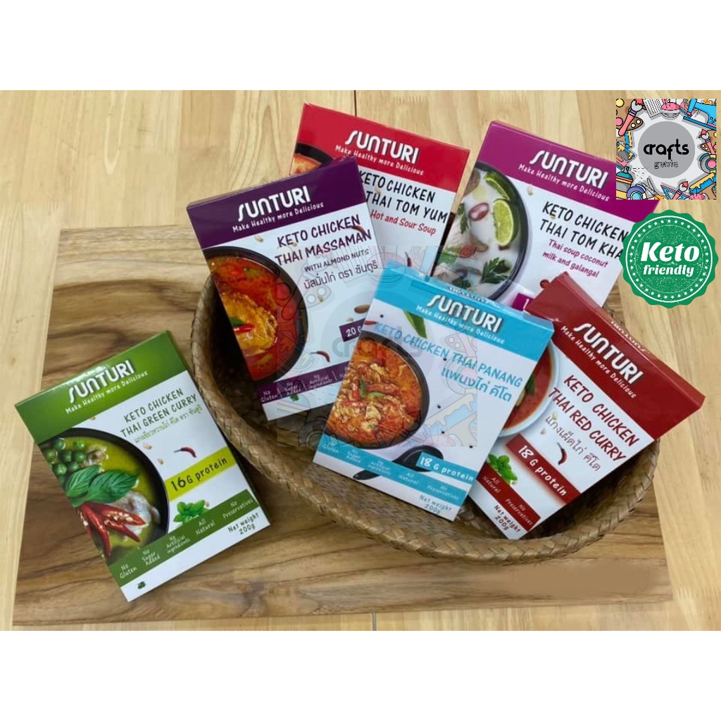 SUNTURI Keto Ready Meals 200g Sugar Free, Low Carb and Keto Friendly